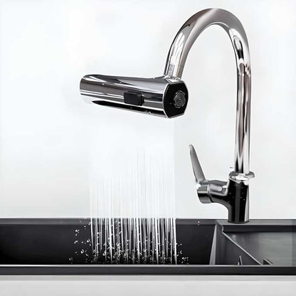 3 in 1  360 degree Waterfall Kitchen Faucet, Touch Faucet, Extender for Kitchen Sink